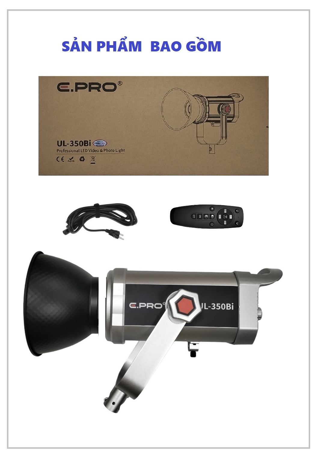 Combo 4 Đèn Livestream UL-35OBi 350W