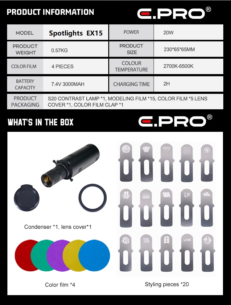 E-PRO Spotlights EX15 Outdoor