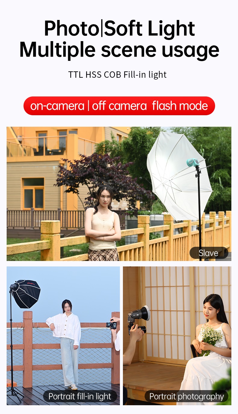 Flash Speedlite Miqato H1 Led JINBEI 2IN1