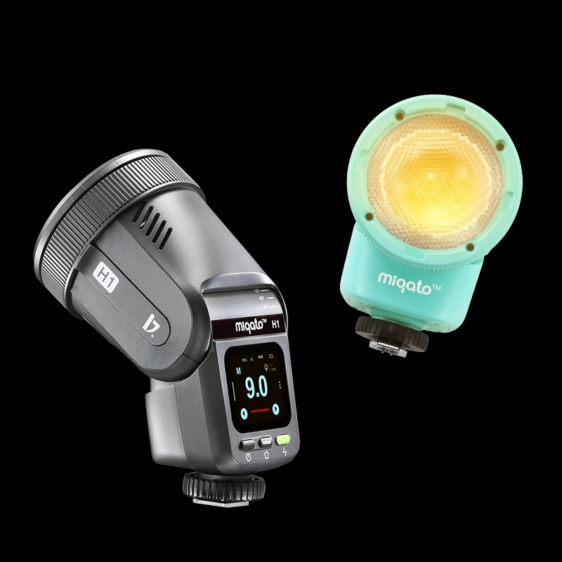 Flash Speedlite Miqato H1 Led JINBEI 2IN1