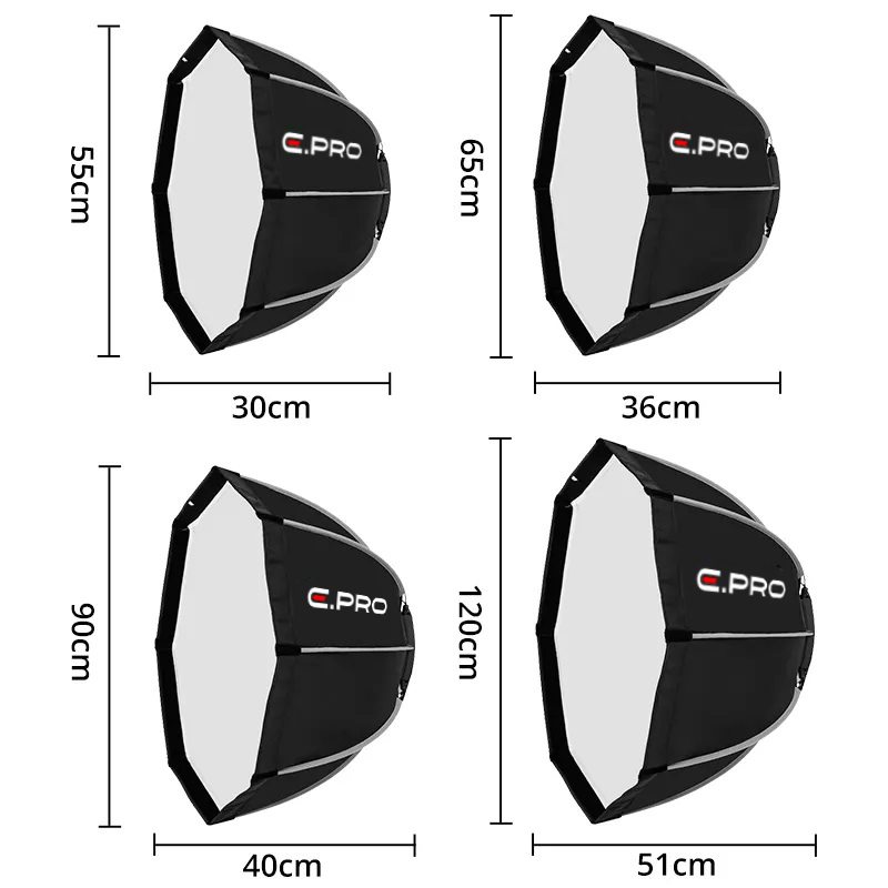 SOFTBOX E.PRO QUICK OCTAGON-GRID