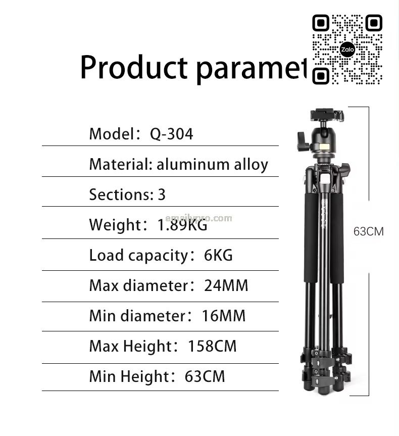 Chân máy ảnh Tripod Beike Q-304