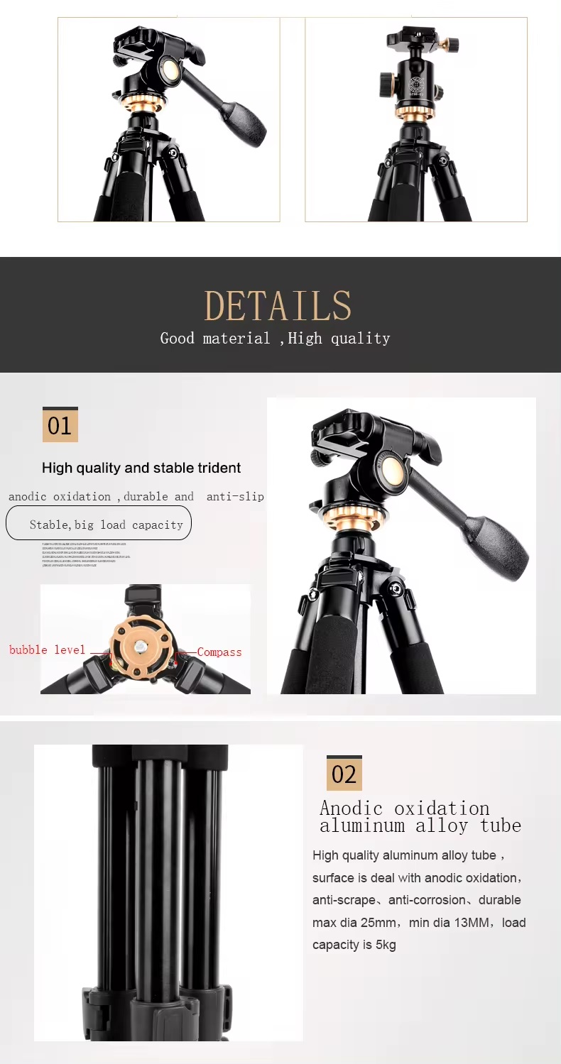 Chân Máy Ảnh Tripod Beike Q-338