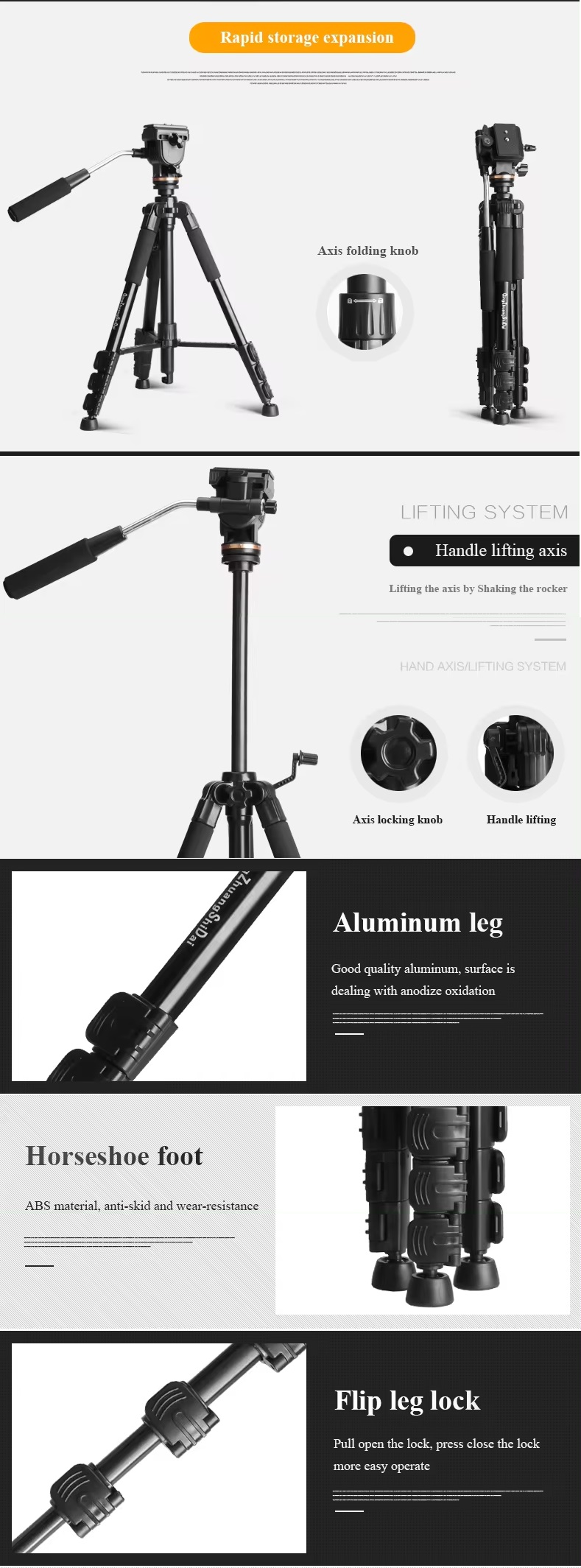 CHÂN MÁY ẢNH TRIPOD BEIKE Q-111S