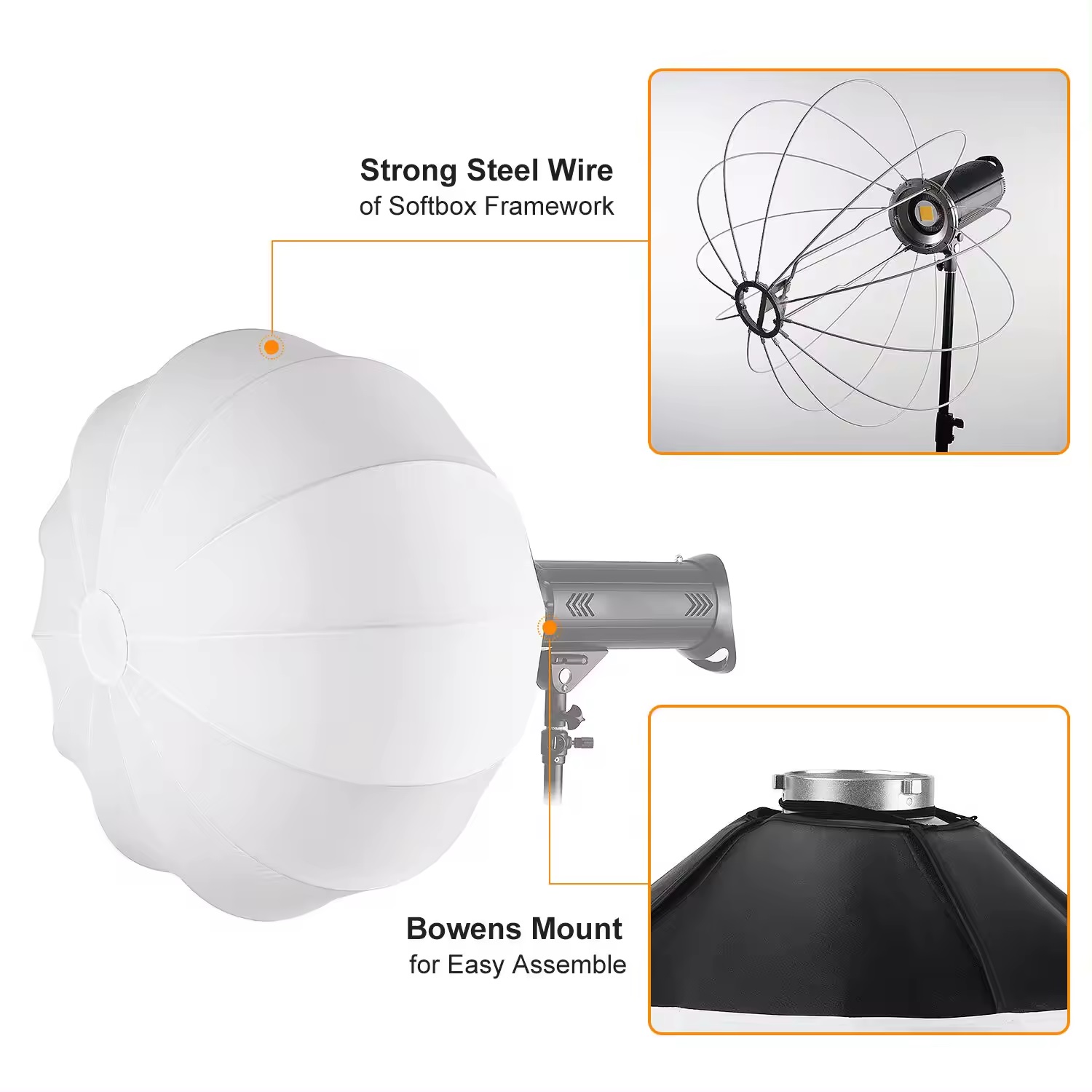 Softbox Ball TOLIFO 65cm