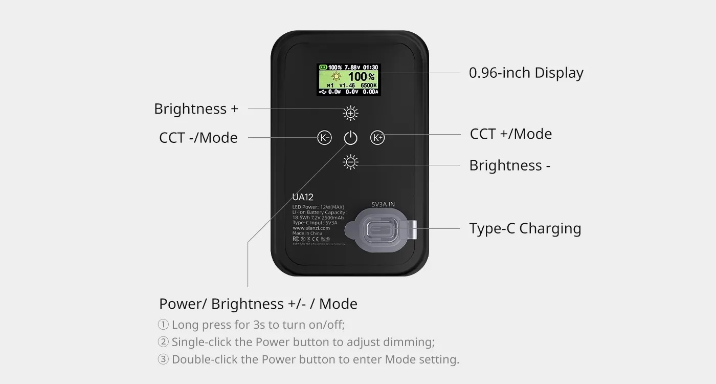 Ulanzi UA12 / UA20 Portable Air Tube Light