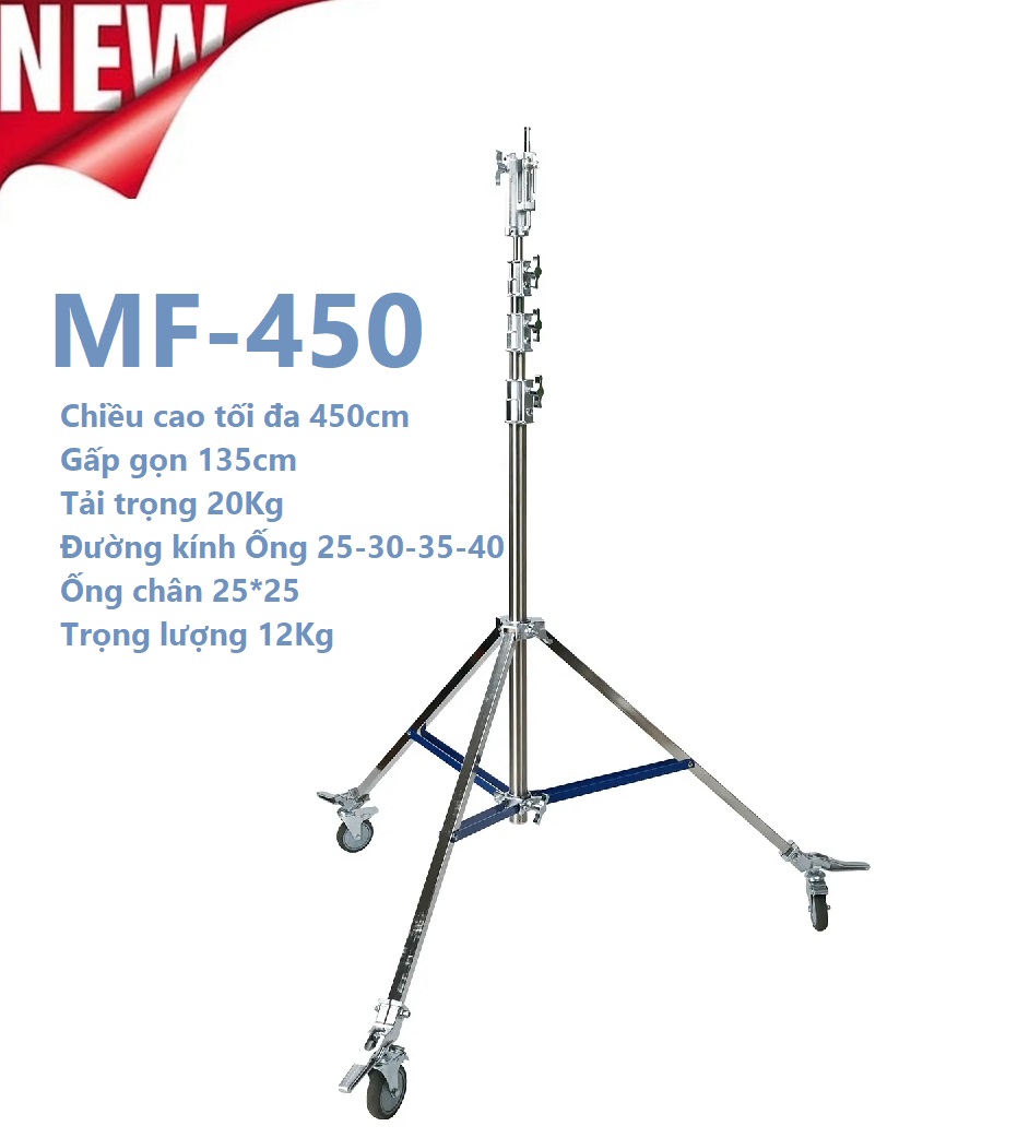 Chân đèn E.PRO LIGHT STAND TẢI TRỌNG CAO MF-PRO 