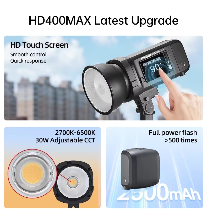 Jinbei HD400 Max bản nâng cấp Công Suất Mạnh Mẽ