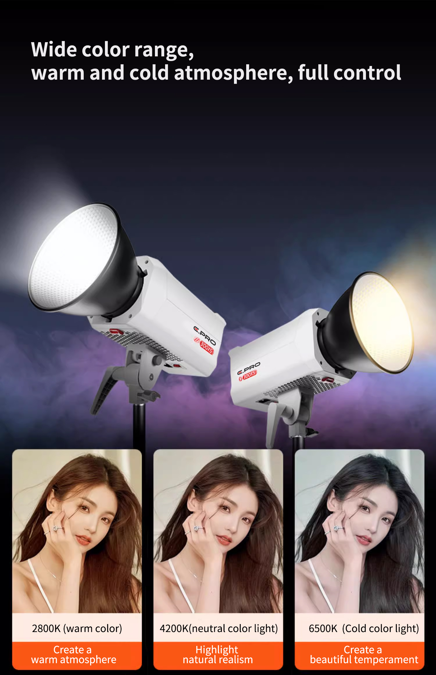 Sự lưạ chọn mới cho giải pháp ánh sáng LED VIDEO LIGHT E.PRO 300XS