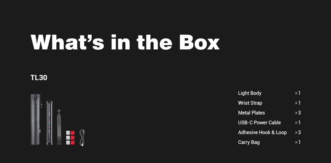 Đèn tuýp LED quay phim 30cm 8W Godox - TL30