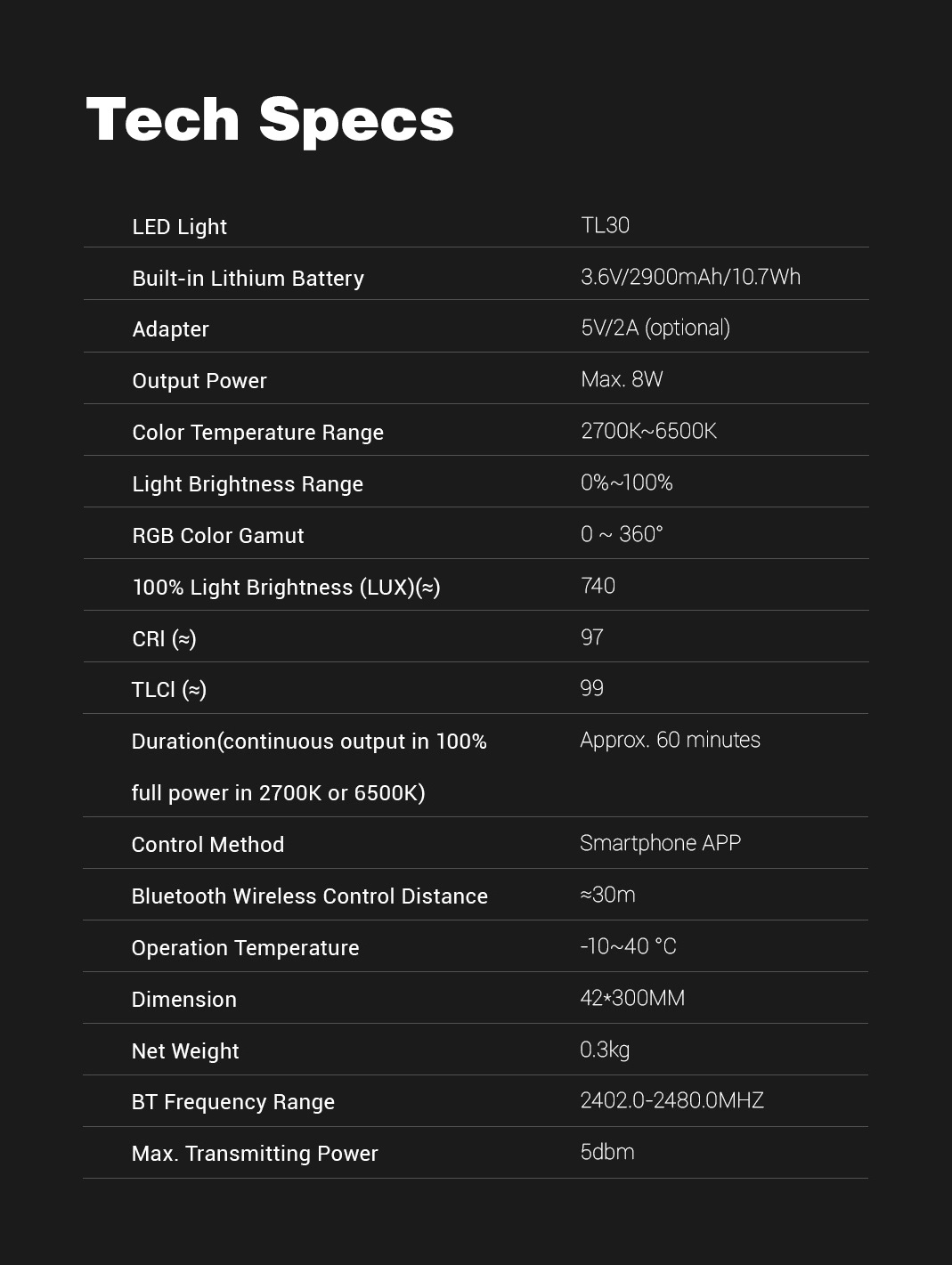 Đèn tuýp LED quay phim 30cm 8W Godox - TL30