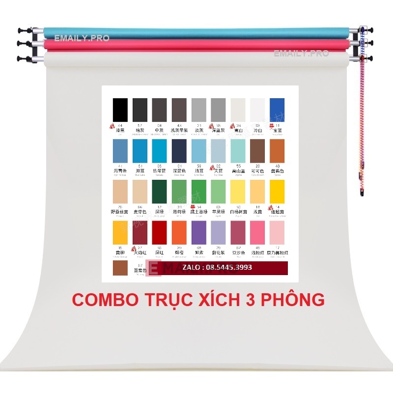 Combo trục xích 3*3 phông 5m