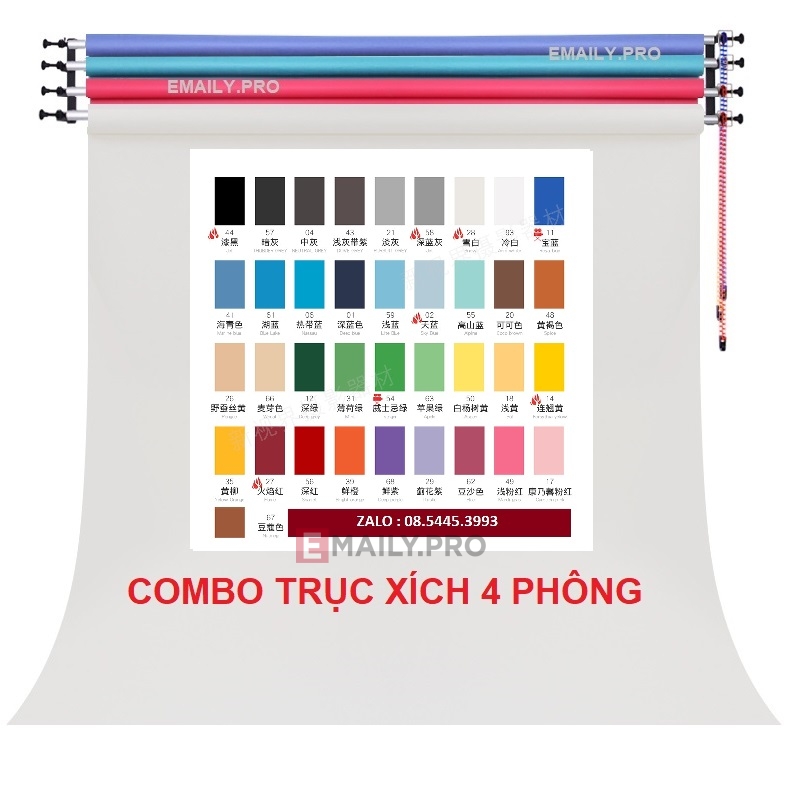 Combo trục xích 4*4 phông 5m