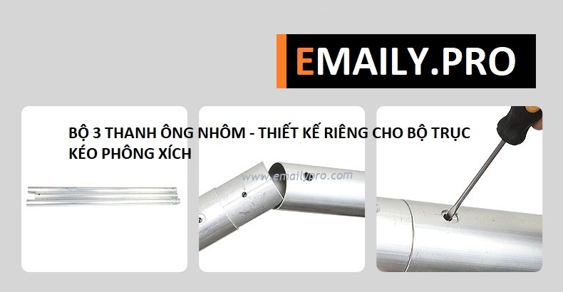 Thanh nhôm 3m cho trục Xích