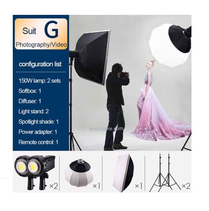 Bộ chụp sản phẩm - Video Light LED LZ150W-G