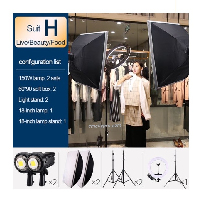 Bộ chụp sản phẩm - Video Light  LED LZ150W-H