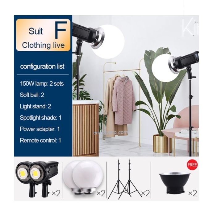 Bộ chụp sản phẩm - Video Light  LED LZ150W-F