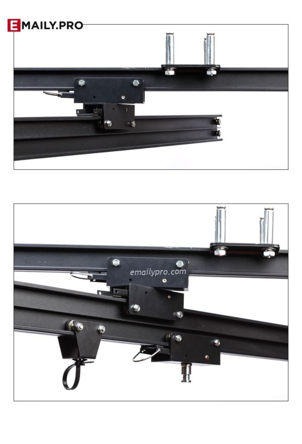 THANH RAY TREO ĐÈN 3M KÉP