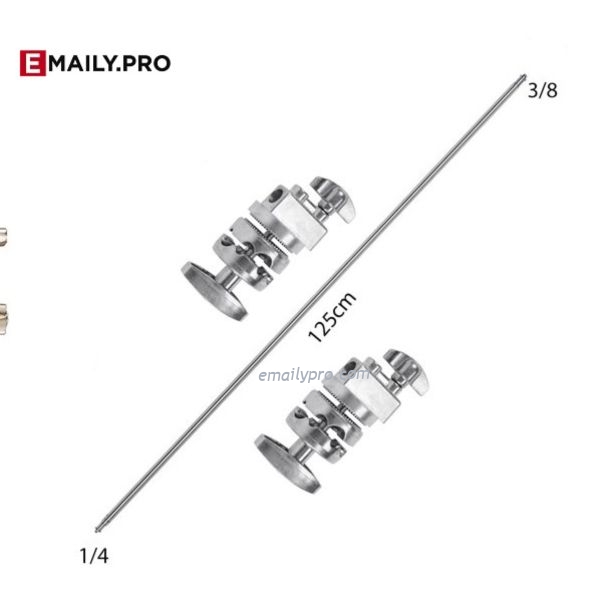 TAY BOOM INOX 126CM -  2 GRIP HEAD