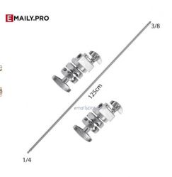 TAY BOOM INOX 126CM -  2 GRIP HEAD