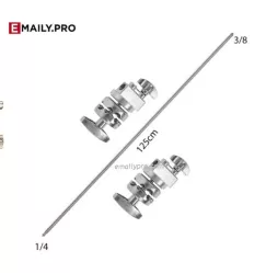 TAY BOOM INOX 126CM -  2 GRIP HEAD