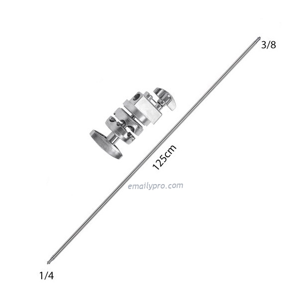 TAY BOOM INOX 126CM - 1GRIP HEAD