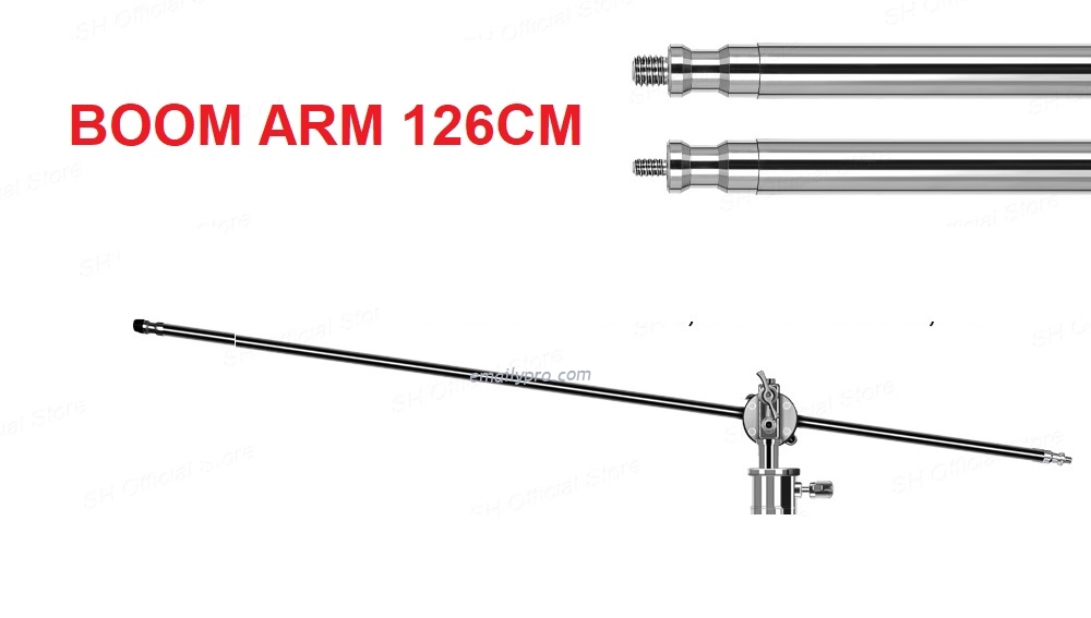 TAY BOOM INOX 126CM - 1GRIP HEAD