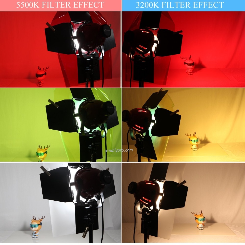 Filter gel màu lọc sáng 6 Màu Kích thước 40*50CM