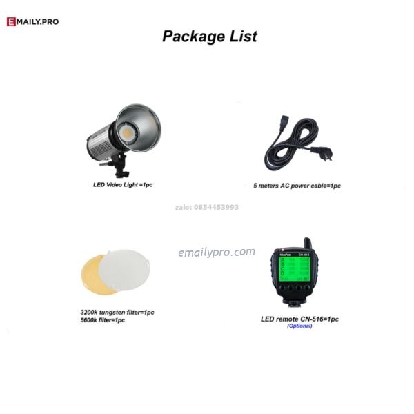 Đèn Nicefoto Led 1500B-II video light 5500k