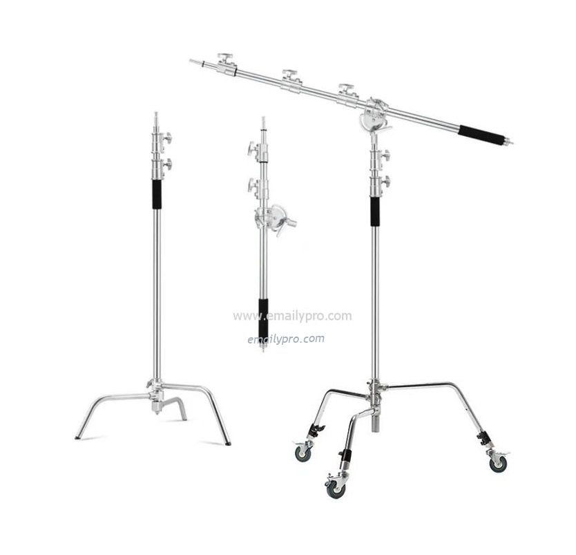 CHÂN BOOM INOX FL-320 BÁNH XE
