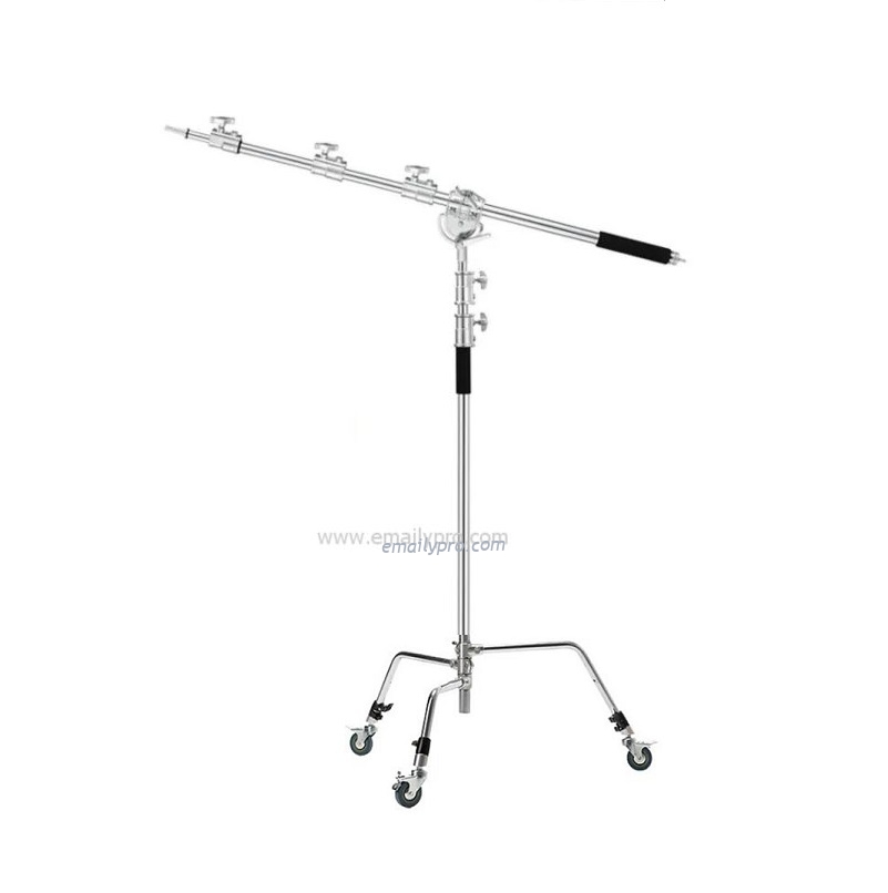 CHÂN BOOM INOX FL-320 BÁNH XE