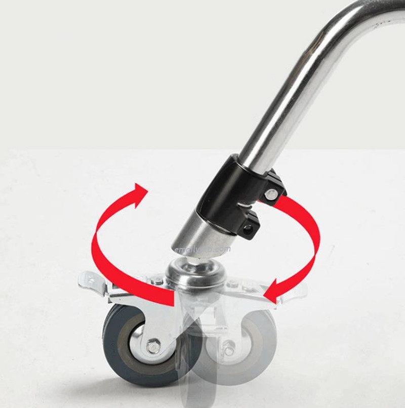 CHÂN BOOM INOX FL-320 BÁNH XE