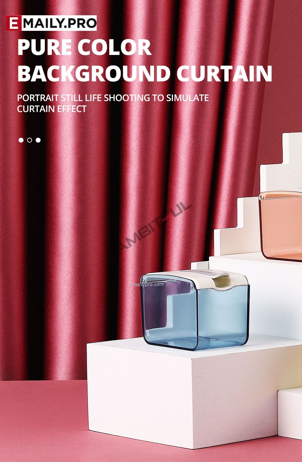 Vải rèm decor chụp ảnh sản phẩm - livestream 280x200cm