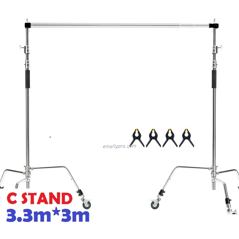 Khung treo phông C-STAND 3.3*3M PRO + Bánh xe