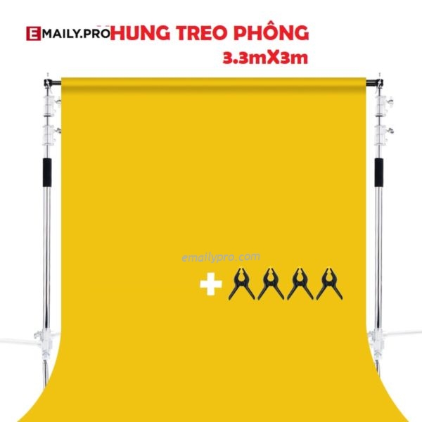 Khung treo phông C-STAND 3.3*3M PRO + Bánh xe