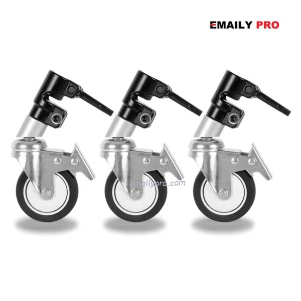 CHÂN ĐÈN C STAND CK-1 INOX + BÁNH XE DI CHUYỂN