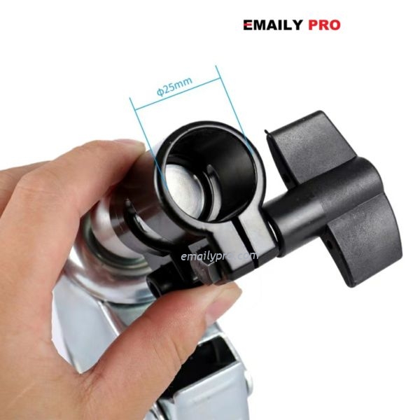 CHÂN ĐÈN C STAND CK-1 INOX + BÁNH XE DI CHUYỂN