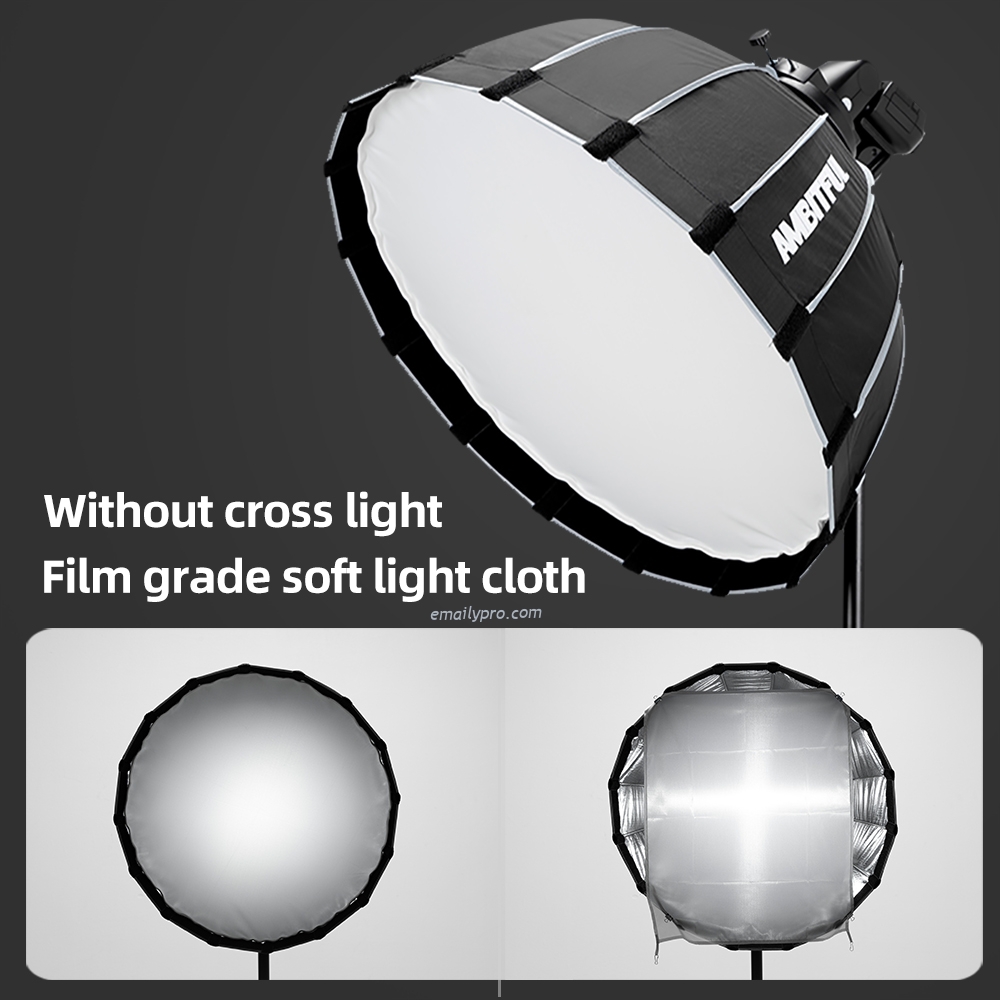 Softbox Deep Parabolic AMBITFUL 120CM - Grid