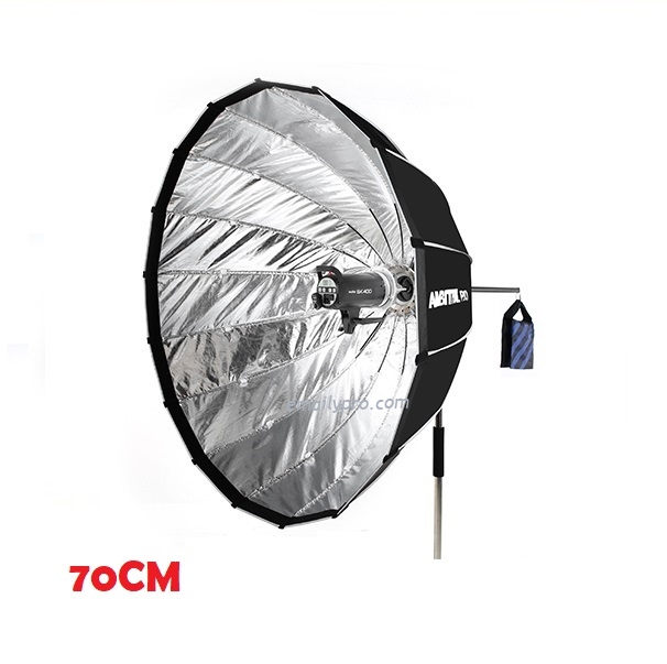 Softbox Deep Parabolic AMBITFUL 70CM + AL-06 Zoom