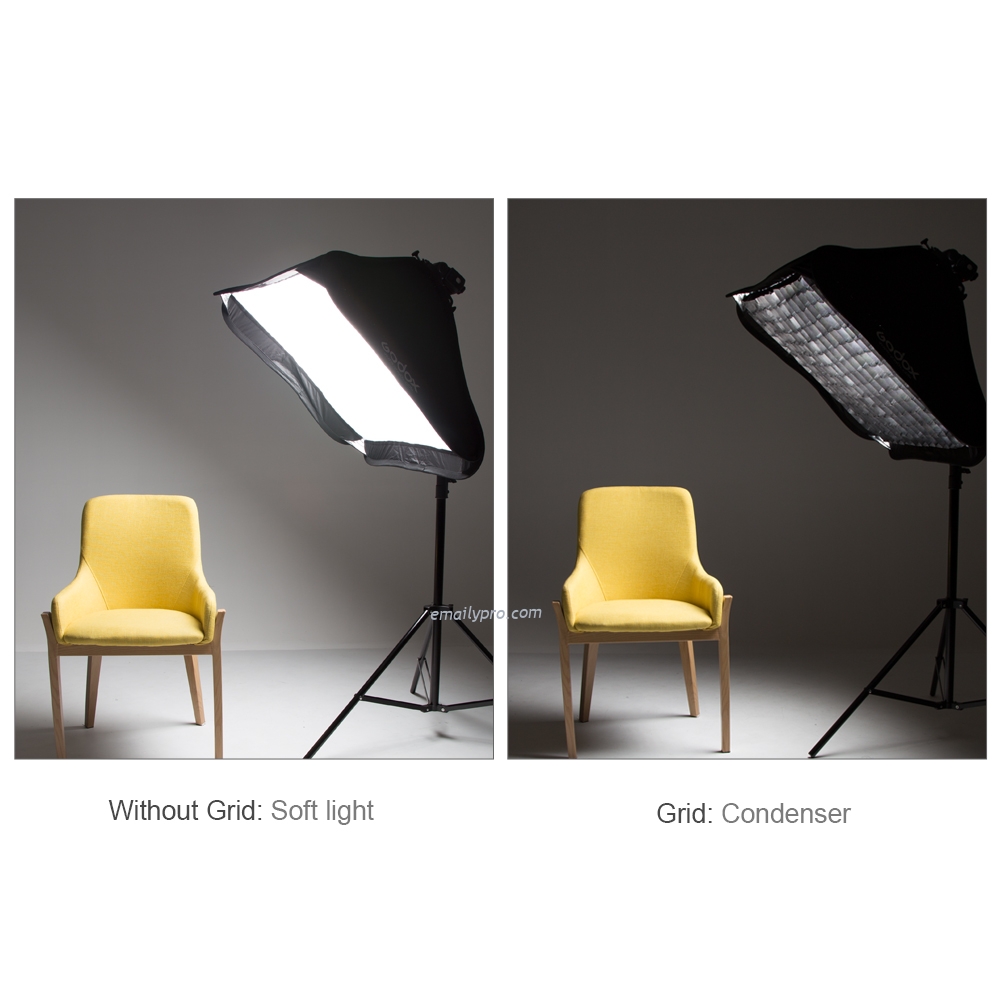 Softbox Flash Speedlite Godox 80x80 cm + Honeycomb