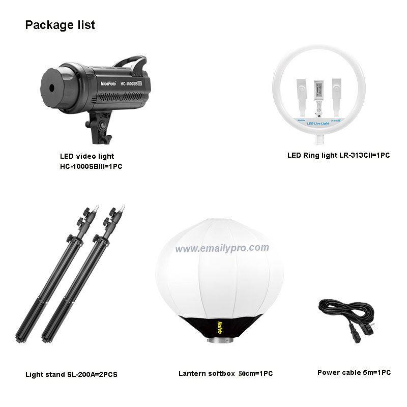 Bộ Đèn LED VIDEO LIGHT NICEFOTO KT-HC402