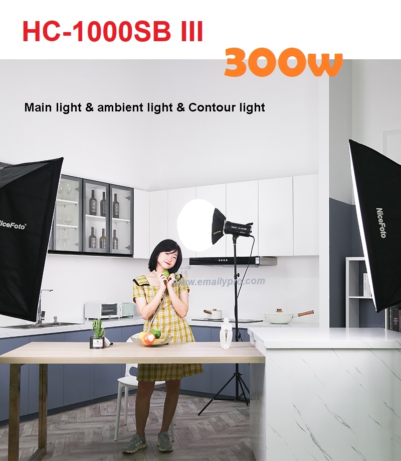 Bộ Đèn LED VIDEO LIHGT NICEFOTO KT-HC404 300w