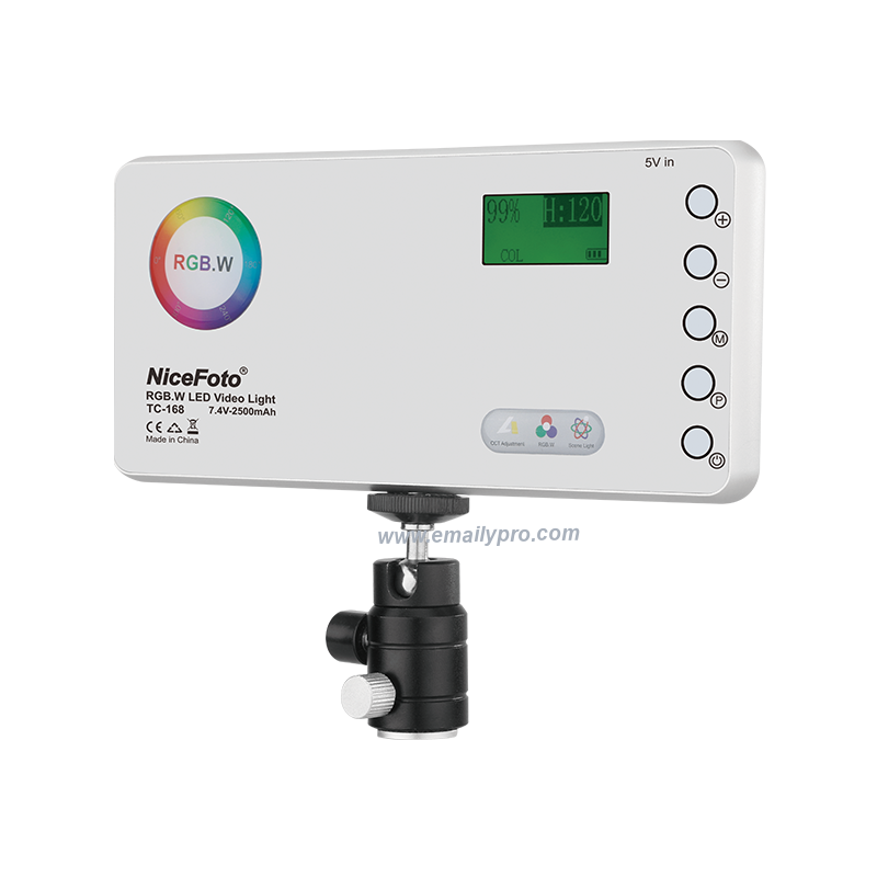 Đèn video LED RGB NiceFoto TC-168 12W