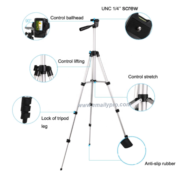Chân máy Ảnh EMAILY TRIOD-3110