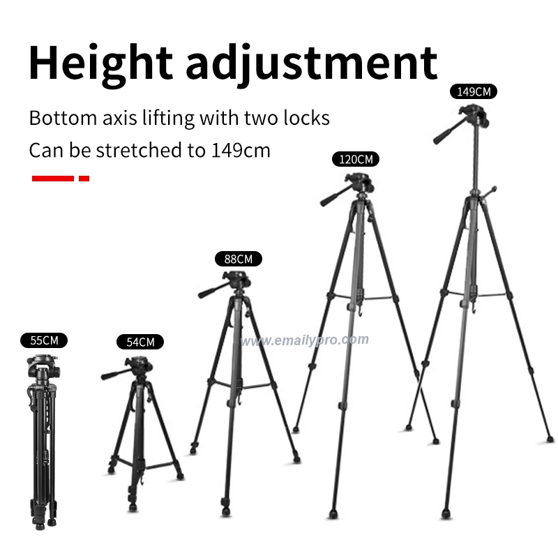 Chân máy Ảnh EMAILY TRIPOD EM-3520