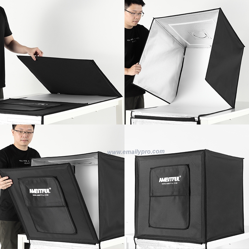 Hộp Chụp Sản Phẩm AMBITFUL 60*60cm LED  2800-5600K