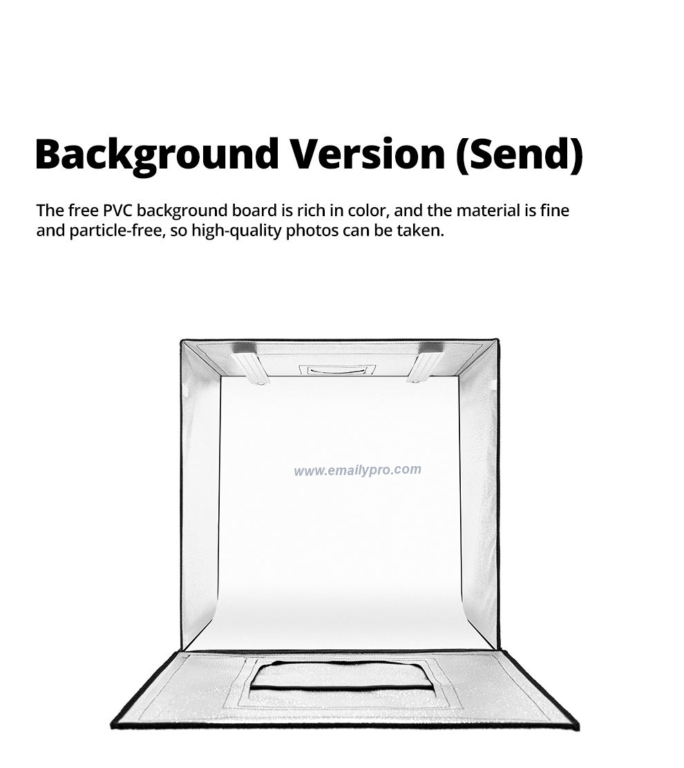 Hộp Chụp Sản Phẩm AMBITFUL 80*80cm LED 2800-5600K