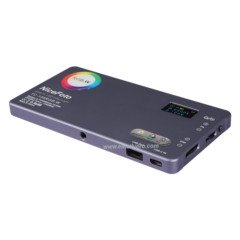 Đèn Video LED RGB NiceFoto TC-168 10w 2500-9900K