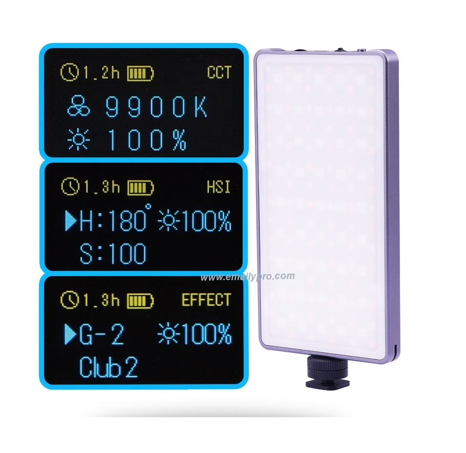 Đèn Video LED RGB NiceFoto TC-168 10w 2500-9900K