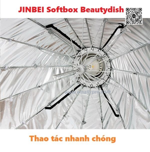 Softbox Beautydish JINBEI 65cm - Grid
